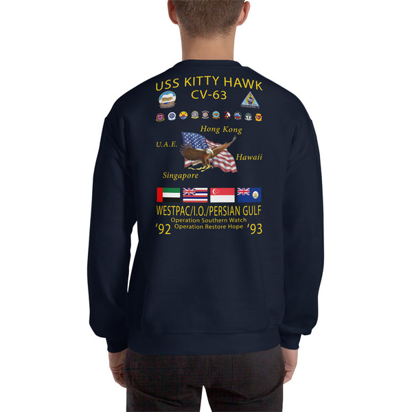 USS Kitty Hawk (CV-63) 1992-93 Cruise Sweatshirt