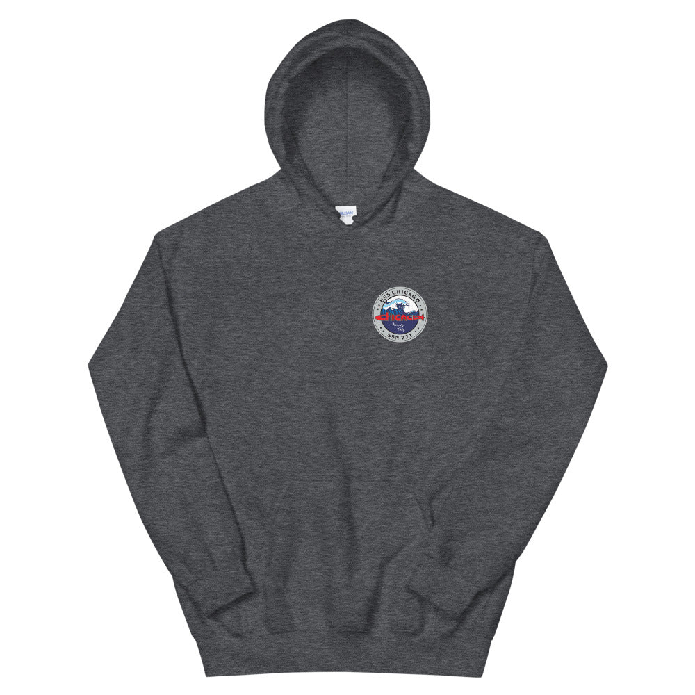 USS Chicago (SSN-721) SE Ship's Crest Hoodie
