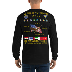 USS Harry S. Truman (CVN-75) 2000-01 Long Sleeve Cruise Shirt