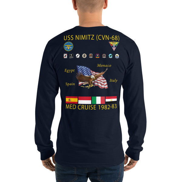 USS Nimitz (CVN-68) 1982-83 Long Sleeve Cruise Shirt
