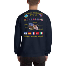 Load image into Gallery viewer, USS Dwight D. Eisenhower (CVN-69) 1988 Cruise Sweatshirt