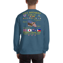 Load image into Gallery viewer, USS Midway (CVA-41) 1965 Cruise Sweatshirt