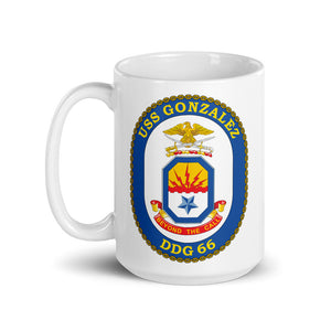 USS Gonzales (DDG-66) Ship's Crest Mug