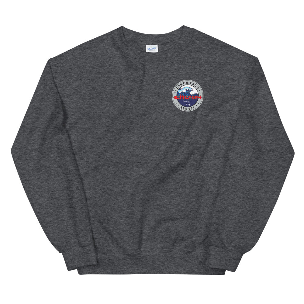 USS Chicago (SSN-721) SE Ship's Crest Sweatshirt