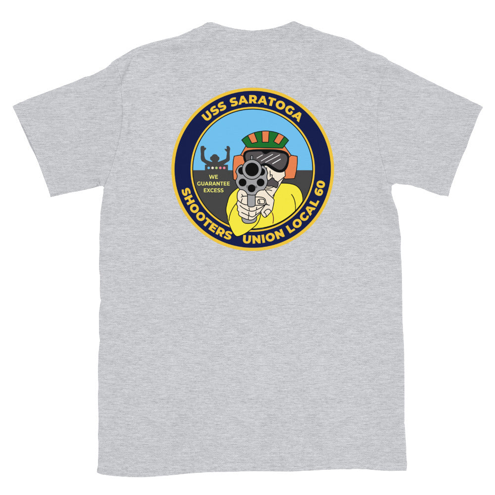 USS Saratoga (CV-60) Shooters Union Local 60 T-Shirt