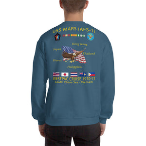 USS Mars (AFS-1) 1970-71 Cruise Sweatshirt