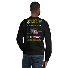 Load image into Gallery viewer, USS Carl Vinson (CVN-70) 2014-15 Cruise Sweatshirt