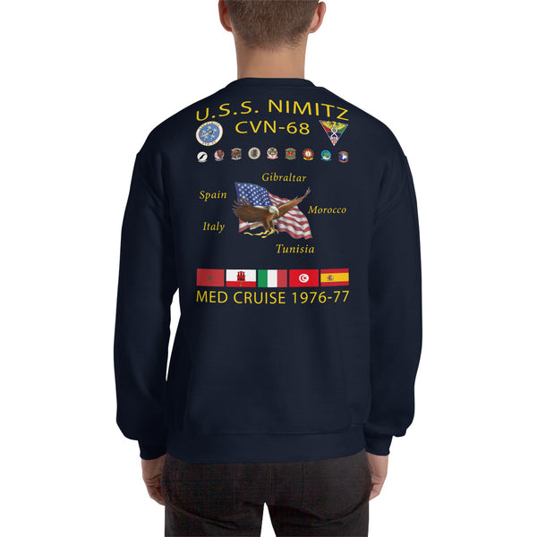 USS Nimitz (CVN-68) 1976-77 Cruise Sweatshirt