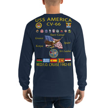 Load image into Gallery viewer, USS America (CV-66) 1982-83 Long Sleeve Cruise Shirt