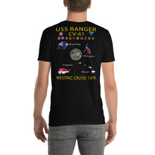 Load image into Gallery viewer, USS Ranger (CV-61) 1976 Cruise Shirt - Map