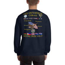Load image into Gallery viewer, USS Enterprise (CVN-65) 1976-77 Cruise Sweatshirt