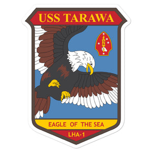 USS Tarawa (LHA-1) Ship's Crest Vinyl Sticker