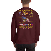 Load image into Gallery viewer, USS Midway (CVA-41) 1965 Cruise Sweatshirt