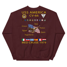 Load image into Gallery viewer, USS America (CV-66) 1979 Cruise Sweatshirt