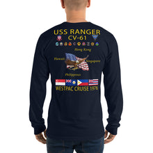Load image into Gallery viewer, USS Ranger (CV-61) 1976 Long Sleeve Cruise Shirt