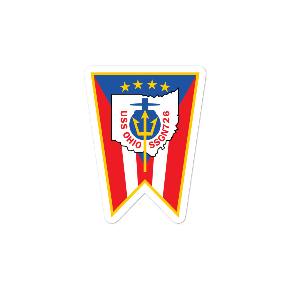 USS Ohio (SSGN-726) Ship's Crest Vinyl Sticker
