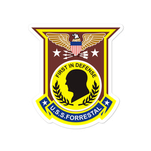 USS Forrestal (CVA/CV-59) Ship's Crest Vinyl Sticker