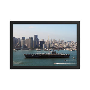 USS Nimitz (CVN-68) Framed Ship Photo - San Francisco