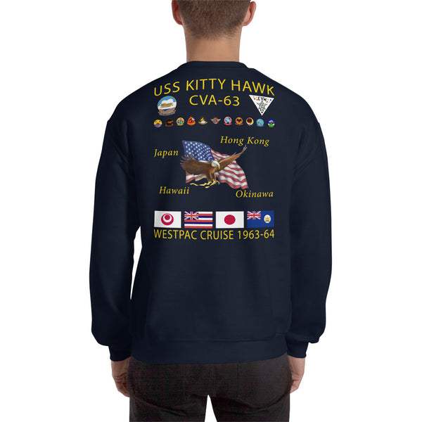 USS Kitty Hawk (CVA-63) 1963-64 Cruise Sweatshirt