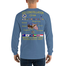 Load image into Gallery viewer, USS Constellation (CV-64) 1994-95 Long Sleeve Cruise Shirt