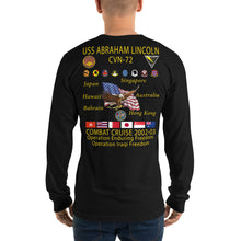Load image into Gallery viewer, USS Abraham Lincoln (CVN-72) 2002-03 Long Sleeve Cruise Shirt