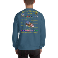 Load image into Gallery viewer, USS Constellation (CV-64) 1988-89 Cruise Sweatshirt
