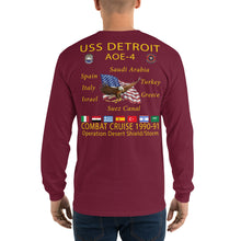 Load image into Gallery viewer, USS Detroit (AOE-4) 1990-91 Operation Desert Shield/Storm Long Sleeve Cruise Shirt