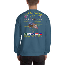 Load image into Gallery viewer, USS Midway (CV-41) 1975-76 Cruise Sweatshirt
