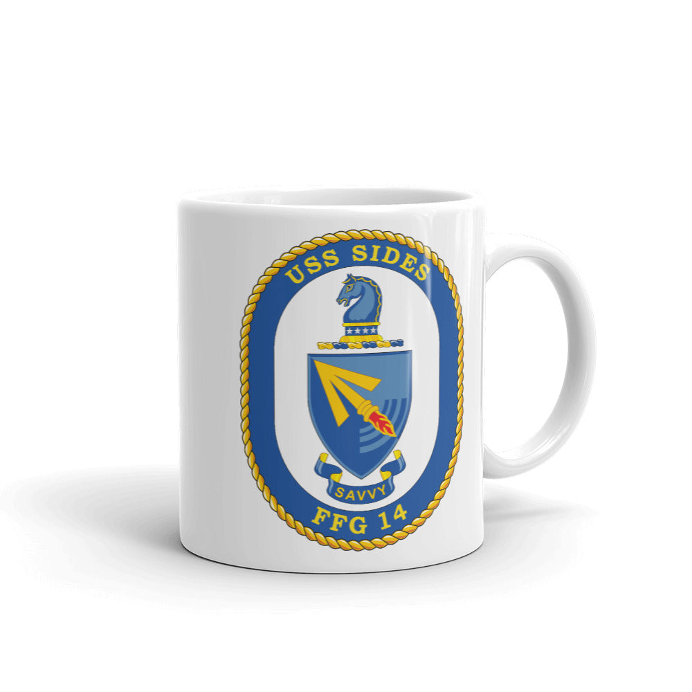 USS Sides (FFG-14) Ship's Crest Mug
