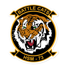 Load image into Gallery viewer, HSM-73 Battlecats Squadron Crest Vinyl Sticker