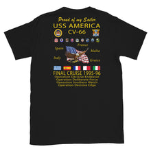Load image into Gallery viewer, USS America (CV-66) 1995-96 Cruise Shirt - FAMILY