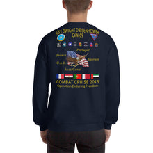 Load image into Gallery viewer, USS Dwight D. Eisenhower (CVN-69) 2013 Cruise Sweatshirt
