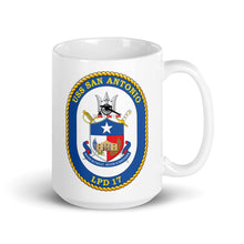 Load image into Gallery viewer, USS San Antonio (LPD-17) Ship&#39;s Crest Mug