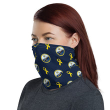 Load image into Gallery viewer, USS Gerald R. Ford (CVN-78) Crest w/ Yellow Ribbon Neck Gaiter