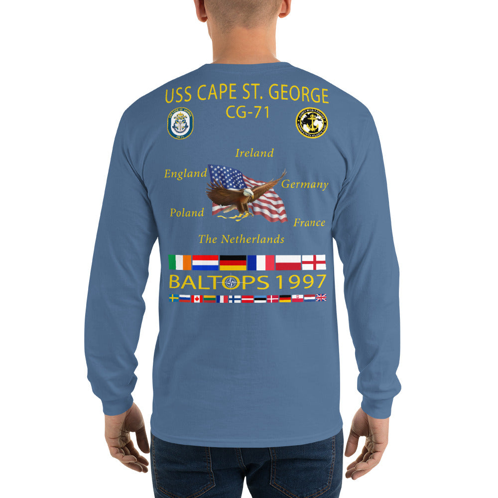 USS Cape St George (CG-71) 1997 Long Sleeve Cruise Shirt
