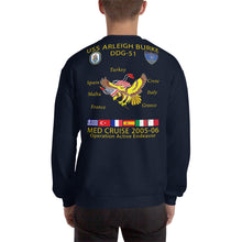 Load image into Gallery viewer, USS Arleigh Burke (DDG-51) 2005-06 Cruise Sweatshirt