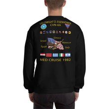 Load image into Gallery viewer, USS Dwight D. Eisenhower (CVN-69) 1982 Cruise Sweatshirt