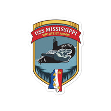 Load image into Gallery viewer, USS Mississippi (SSN-782) Ship&#39;s Crest Vinyl Shirt
