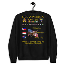 Load image into Gallery viewer, USS America (CVA-66) 1972-73 Cruise Sweatshirt