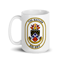 Load image into Gallery viewer, USS Hayler (DD-997) Ship&#39;s Crest Mug