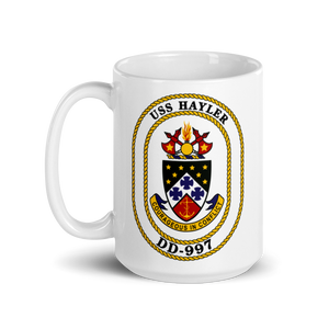 USS Hayler (DD-997) Ship's Crest Mug