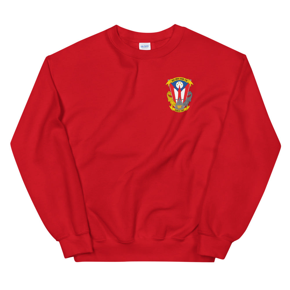 USS Ohio (SSGN-726) Full Ship's Crest Sweatshirt