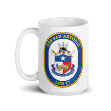 Load image into Gallery viewer, USS San Antonio (LPD-17) Ship&#39;s Crest Mug
