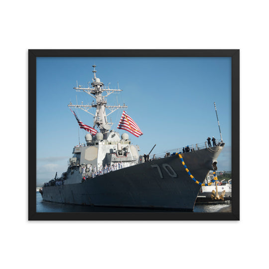 USS Hopper (DDG-70) Framed Ship Photo