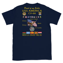 Load image into Gallery viewer, USS America (CV-66) 1982-83 Cruise Shirt - FAMILY