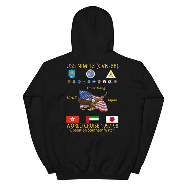 USS Nimitz (CVN-68) 1997-98 Cruise Hoodie