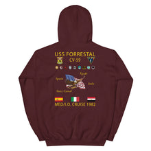 Load image into Gallery viewer, USS Forrestal (CV-59) 1982 Cruise Hoodie