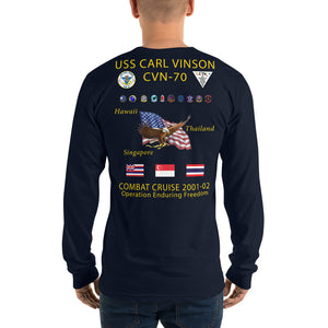 USS Carl Vinson (CVN-70) 2001-02 Long Sleeve Cruise Shirt