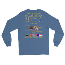 Load image into Gallery viewer, USS Constellation (CV-64) 2001 Long Sleeve Cruise Shirt - FAMILY