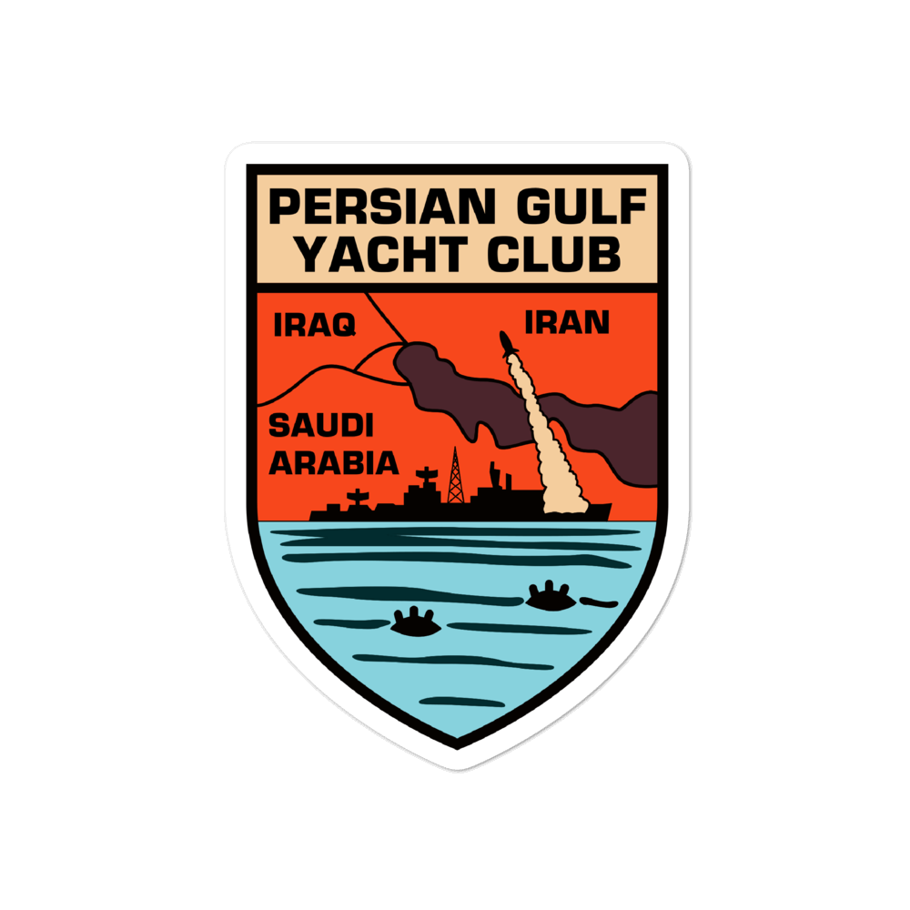 Persian Gulf Yacht Club Shield Vinyl Sticker